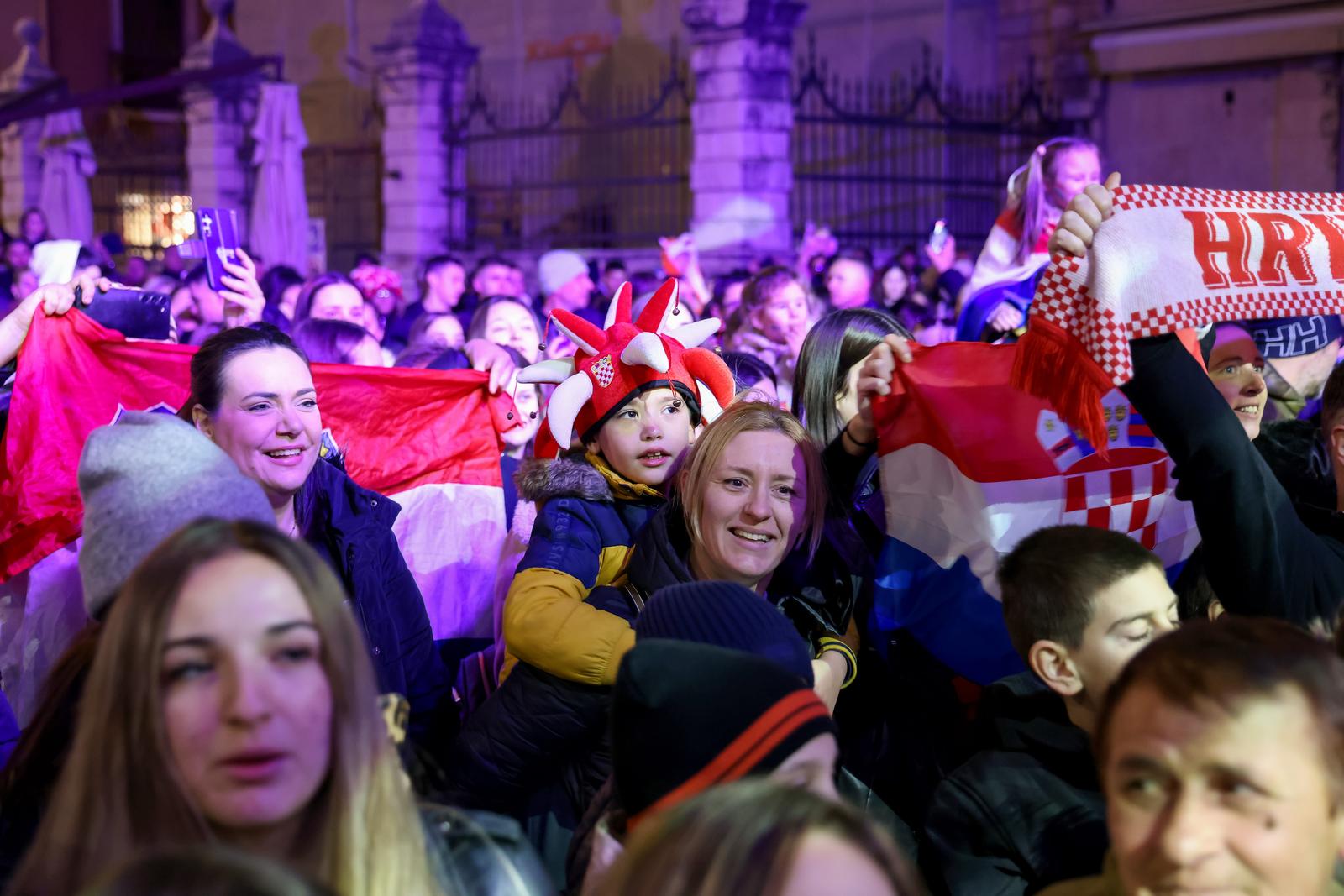 Doček rukometaša u Zadru Doček rukometaša u Zadru