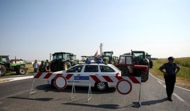 Seljaci pokušali blokirati granične prijelaze, foto: Davor Javorović / Pixsell