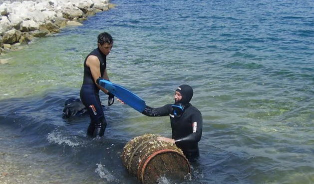 Eko akcija, čišćenje podmorja, ronioci