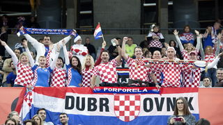 Barcelona 250113.
Gradska dvorana Palau Sant Jordi.
Svjetsko prvenstvo u rukometu za muskarce Spanjolska 2013.
Utakmica polufinala izmedju Hrvatske i Danske.
Na fotografiji: navijaci.
Foto: Ante Cizmic / CROPIX Barcelona 250113.
Gradska dvorana Palau Sant Jordi.
Svjetsko prvenstvo u rukometu za muskarce Spanjolska 2013.
Utakmica polufinala izmedju Hrvatske i Danske.
Na fotografiji: navijaci.
Foto: Ante Cizmic / CROPIX