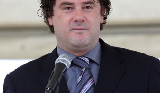 Zadar, 10012011.Kod benzinske stanice u marini Dalmacija zapoceli  su radovi na izgradnji uredjaja za prociscivanje otpadnih voda Bibinje-Sukosan,podmorskog ispusta i djela kanalizacijske mreze.Na slici: nacenik opcine Bibinje Nino SimunicFoto: Vladimi