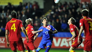 Swansea (Wales), 260313.
Stadion Liberty.
Kvalifikacijska utakmica za Svjetsko prvenstvo u Brazilu 2014. godine, izmedju reprezentacija Walesa i Hrvatske.
Na fotografiji: Mario Mandzukic.
Foto: Boris Kovacev / CROPIX Swansea (Wales), 260313.
Stadion Liberty.
Kvalifikacijska utakmica za Svjetsko prvenstvo u Brazilu 2014. godine, izmedju reprezentacija Walesa i Hrvatske.
Na fotografiji: Mario Mandzukic.
Foto: Boris Kovacev / CROPIX