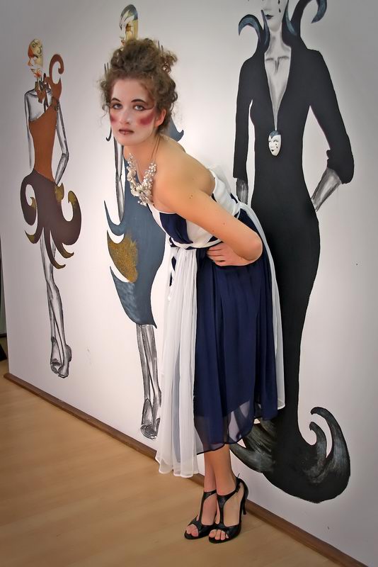 1800 kn; Haljinu dizajnira Klara Dedić: muslin (foto: Marin Gospić)