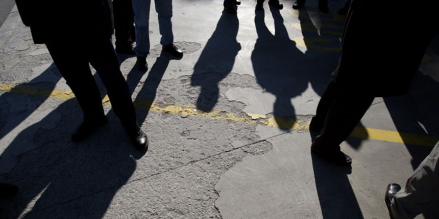 Zadar, 280213. 
Poluotok, Liburnska obala. Prosvjedni skup oko 80 bivsih zaposlenika Croatia Zadar Line-a. To je do sada najmasovniji prosvjedni skup bivsih zaposlenika i ujedno najdulji stecaj u Hrvatskoj.
Foto: Jure Miskovic / CROPIX