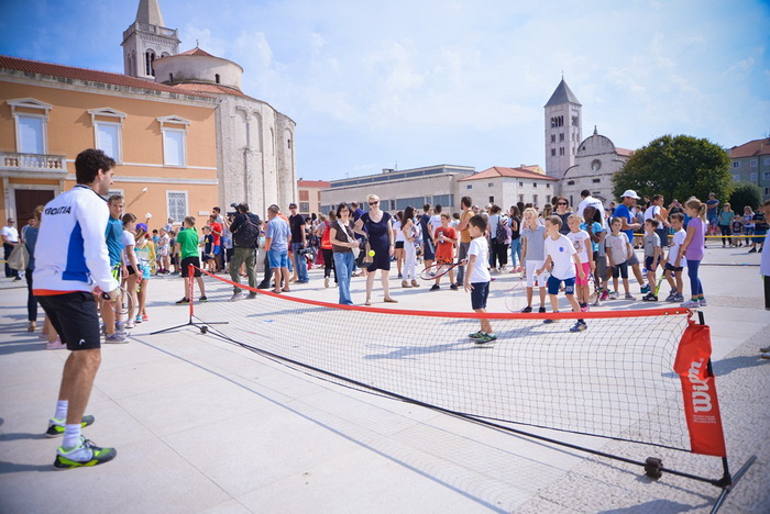 Davis Cup: Kids Day na zadarskom Forumu. Foto: Iva Perinčić