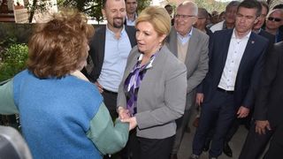 Predsjednica Grabar Kitarović posjetila otok Ist. Foto: Dino Stanin/PIXSELL