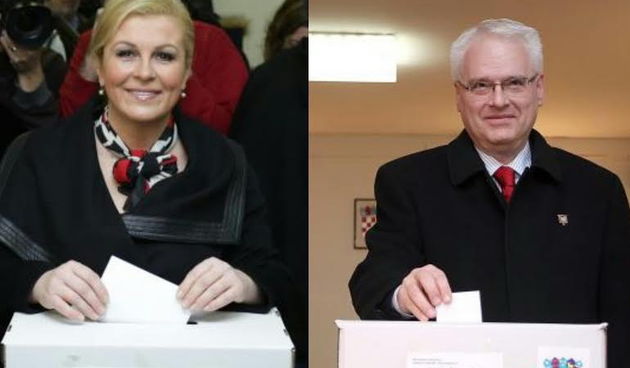 Drugi krug predsjedničkih izbora 2014: Kolinda Grabar Kitarović i Ivo Josipović, Foto: PIXSELL