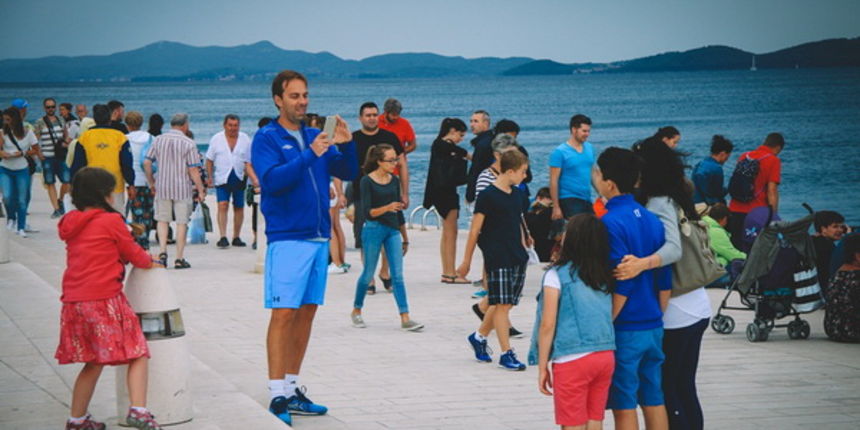 Škura bura na zadarskoj rivi 15. srpnja 2016.