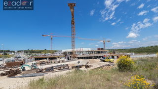 Radovi na proširenju trgovačkog centra Supernova Zadar