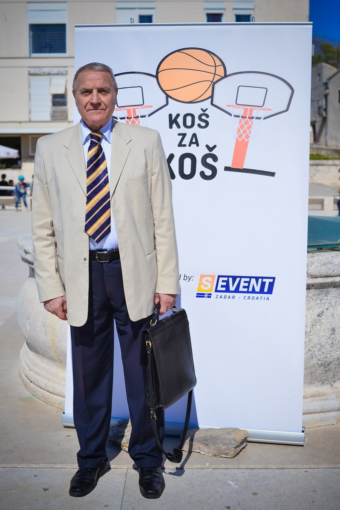 Basket na Forumu: Košarkaške legende protiv mlađih uzrasta KK Zadar. Giuseppe Giergia Basket na Forumu: Košarkaške legende protiv mlađih uzrasta KK Zadar. Giuseppe Giergia