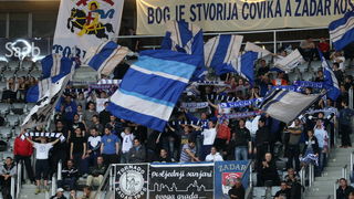 Zadar, 090313. Dvorana Kresimira Cosica. Utakmica 24.kola ABA lige, KK Zadar – KK Radnicki. Na fotografiji: navijaci Zadra Tornado.Foto: Jure Miskovic / CROPIX Zadar, 090313. Dvorana Kresimira Cosica. Utakmica 24.kola ABA lige, KK Zadar – KK Radnicki. Na fotografiji: navijaci Zadra Tornado.Foto: Jure Miskovic / CROPIX