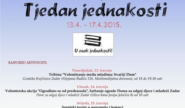 Udruga CINAZ obilježava Tjedan jednakosti