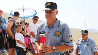 30.08.2015., Kornati – Na otoku Kornatu obiljezena je 8. obljetnica stradanja 12 vatrogasaca iz Sibenika, Vodica i Tisnog. Photo: Dusko Jaramaz/PIXSELL 30.08.2015., Kornati – Na otoku Kornatu obiljezena je 8. obljetnica stradanja 12 vatrogasaca iz Sibenika, Vodica i Tisnog. Photo: Dusko Jaramaz/PIXSELL