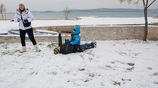 Snijeg u Bibinjama 3. veljače 2012, Foto: Leo Banić