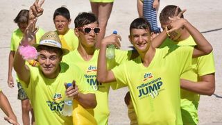 Jubilarni 10. dm Millennium Jump na zadarskoj rivi, Photo: Dino Stanin/PIXSELL Jubilarni 10. dm Millennium Jump na zadarskoj rivi, Photo: Dino Stanin/PIXSELL