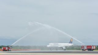 U zračnu luku Zadar svečano sletio prvi zrakoplov Lufthanse iz Frankfurta