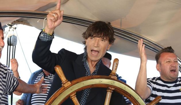 Murter: Jasmin Stavros na brodu Branimir snimio spot za pjesmu Volim tu zemlju na jugu, Photo: Dusko Jaramaz/PIXSELL