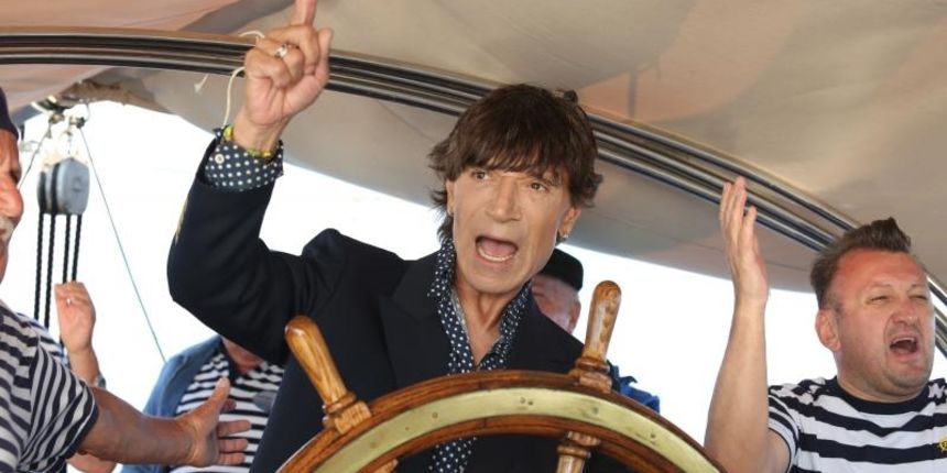 Murter: Jasmin Stavros na brodu Branimir snimio spot za pjesmu Volim tu zemlju na jugu, Photo: Dusko Jaramaz/PIXSELL