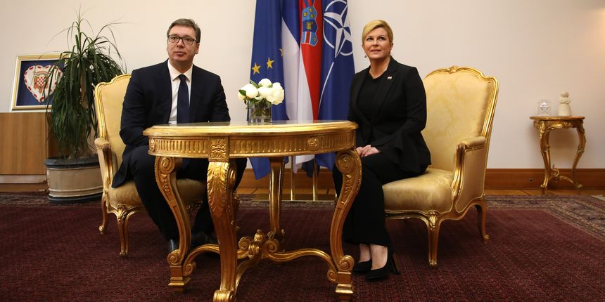 Kolinda Grabar Kitarović i Aleksandar Vučić