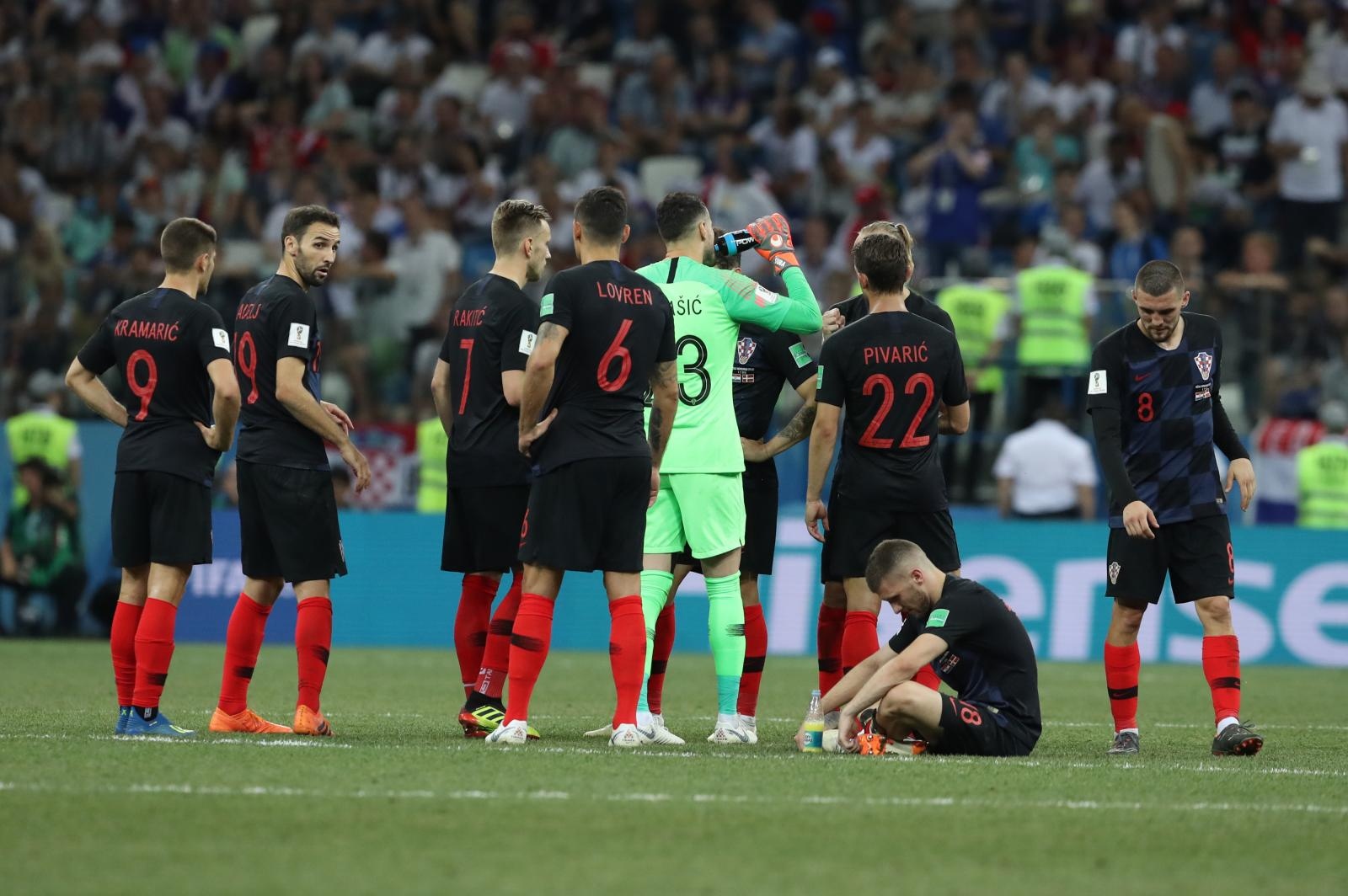 Niznji Novgorod, Rusija – Svjetsko nogometno prvenstvo 2018., osmina finala, Hrvatska – Danska 4-3 (1-1, 1-1).