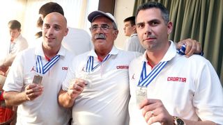 06.07.2015., Zagreb – Svecani docek kosarkasa do 19 godina koji su na svjetskom prvenstvu u Grckoj osvojili srebrnu medalju. Photo: Goran Stanzl/PIXSELL