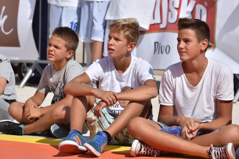 Kid’s Day na Forumu: Vassilis Spanoulis s klincima zaigrao basket 3na3, Foto: Dino Stanin/PIXSELL