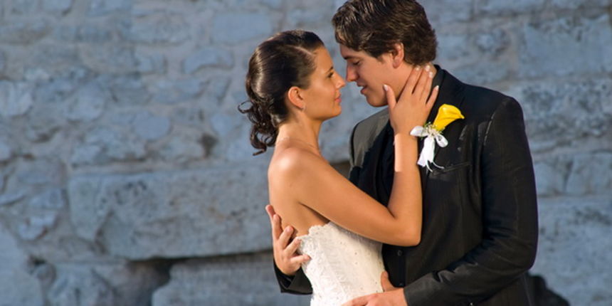 Djir po gradu, 1. kolovoza 2009., vjenčanje, mladenci Djir po gradu, 1. kolovoza 2009., vjenčanje, mladenci