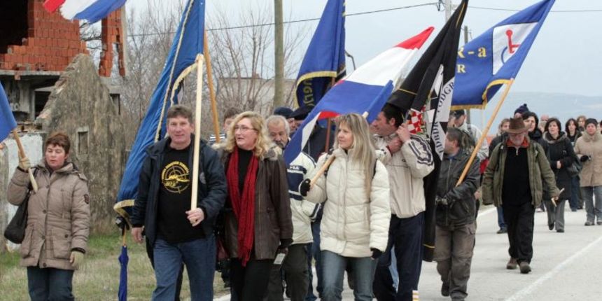 Udovice branitelja hodocastile od Zelenog Hrasta do Pridrage povodom obiljezavanja akcije Maslenica. Photo: Zeljko Mrsic/PIXSELL Udovice branitelja hodocastile od Zelenog Hrasta do Pridrage povodom obiljezavanja akcije Maslenica. Photo: Zeljko Mrsic/PIXSELL