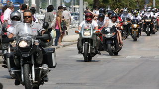 Karusel bikera na Branimirovoj obali u Zadru, Foto: Mladen Malik