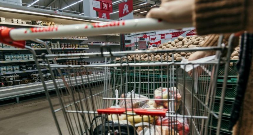 Kolica za shopping, trgovina ilustracija