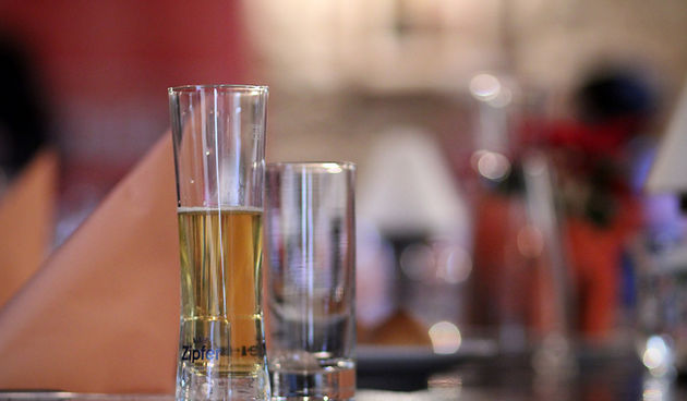 Restoran Atriji na Poluotoku. Karlovacka pivovara organizirala je degustaciju domaceg i stranog piva iz svog portfelja, te portfelja Heineken-a. Foto-SAŠA ČUKA