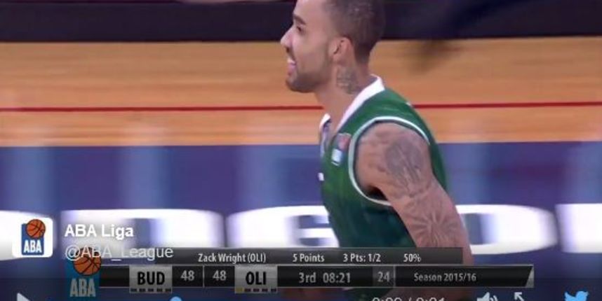 Zack Wright, screenshot: ABA liga