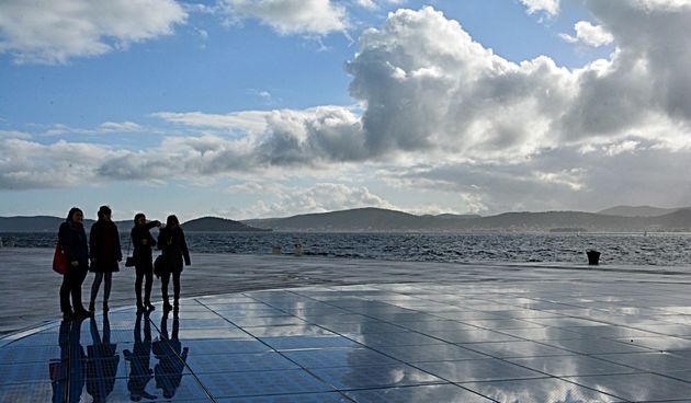 Đir po gradu 25. veljače, foto: Kristina Kajić //Bura, oblaci, gradZadar