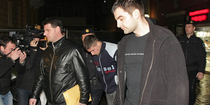 Privođenje Elvisa Šopića ubojice zadarskog taxiste istraznom sudcu