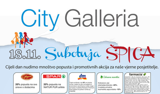 Subotnja špica u City Galleriji