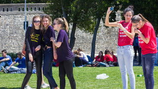 Ludijada maturanata na zadarskoj rivi 17. svibnja 2016. Foto: Bojan Bogdanić