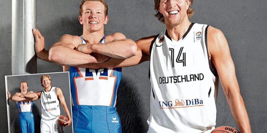 Nowitzki i Hambüchen, foto: bild.de Nowitzki i Hambüchen, foto: bild.de
