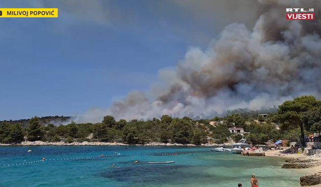 Požar u Općini Okrug, Čiovo, 10.7.2021.