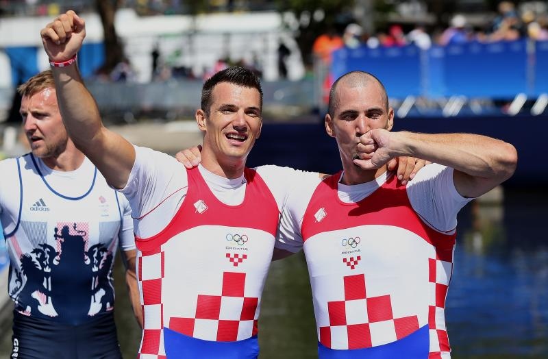 Rio de Janeiro, Brazil – Braća Sinkovic, Martin i Valent, osvajači su olimpijske zlatne medalje u utrci dvojaca na pariće.  Photo: Igor Kralj/PIXSELL