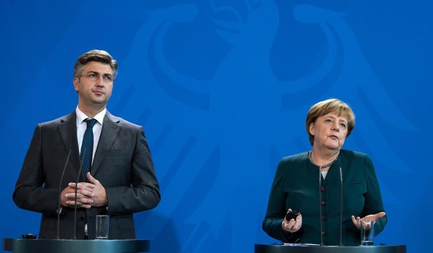 Plenković, Merkel