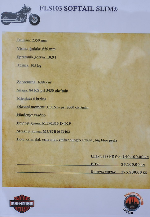 Kultni Harley Davidsoni u zadarskoj City Galleriji, Foto: Čedo Kaica Kultni Harley Davidsoni u zadarskoj City Galleriji, Foto: Čedo Kaica