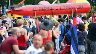 Održan je XV Zagreb Pride pod motom Još Hrvatska ni propala. Photo: PIXSELL Održan je XV Zagreb Pride pod motom Još Hrvatska ni propala. Photo: PIXSELL