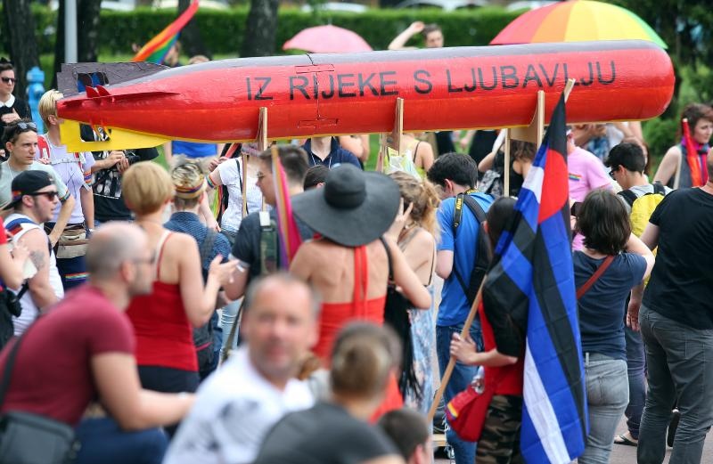 Održan je XV Zagreb Pride pod motom Još Hrvatska ni propala. Photo: PIXSELL Održan je XV Zagreb Pride pod motom Još Hrvatska ni propala. Photo: PIXSELL