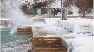 Đir po ledu okovanom Senju, Foto: Kristijan Orlić Đir po ledu okovanom Senju, Foto: Kristijan Orlić