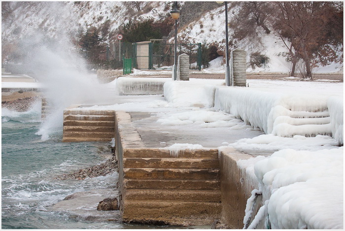 Đir po ledu okovanom Senju, Foto: Kristijan Orlić Đir po ledu okovanom Senju, Foto: Kristijan Orlić