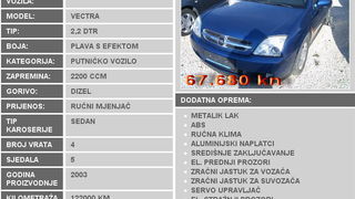 Opel Vectra 2.2 DTR