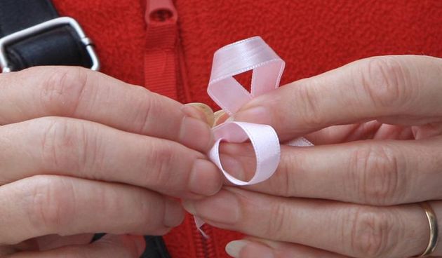 05.10.2013., Sibenik – Mjesec listopad tradicionalno je obiljezen ruzicastom bojom, posvecen borbi protiv raka dojke, koji je na prvom mjestu od svih malignih bolesti. Povodom toga Dana ruzicaste vrpce aktivisti su dijelili rucaste vrpce. Pridruzio im s