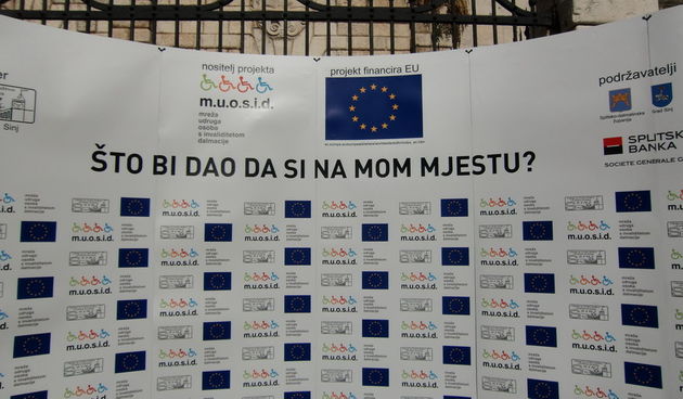 “Što bi dao da si na mom mjestu”, u organizaciji Mreže udruga osoba s invaliditetom Dalmacije u partnerstvu s Udrugom za civilno društvo i kvalitetu življenja Srma, Ante Raos