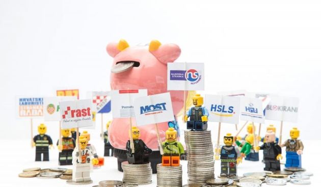 Ilustracija na temu parlamentarnih izbora 2016. Naknada troskova za izbornu promidzbu iznosi 135.000 kuna po osvojenom zastupnickom mjestu. Photo: Davor Puklavec/PIXSELL
