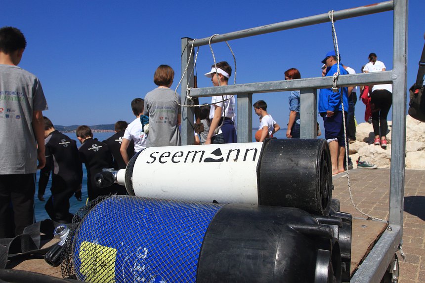 Velika akcija čišćenja podmorja u Bibinjama, foto: L.Banić